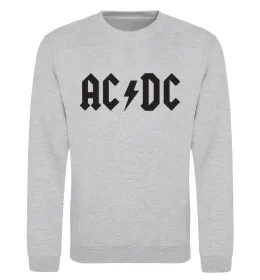 Свитшот AC/DC блискавка з рогами Белый фото