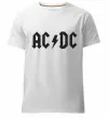 Мужская премиум футболка AC/DC Белый фото