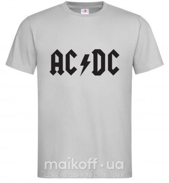 Чоловіча футболка AC/DC Сірий фото