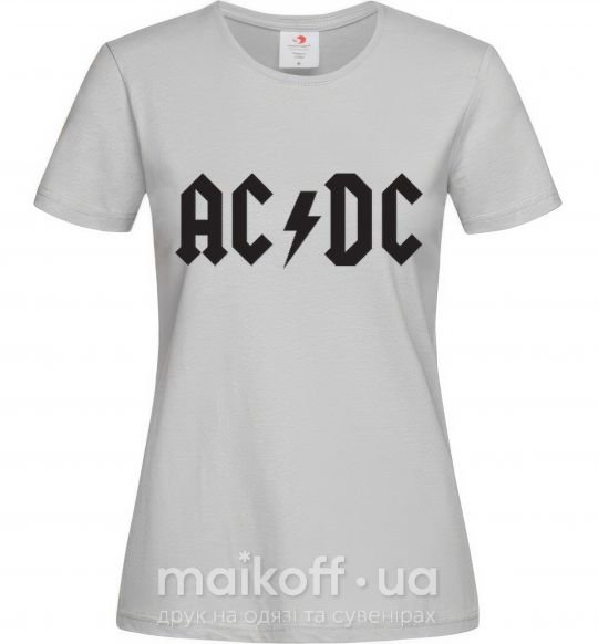 Жіноча футболка AC/DC Сірий фото