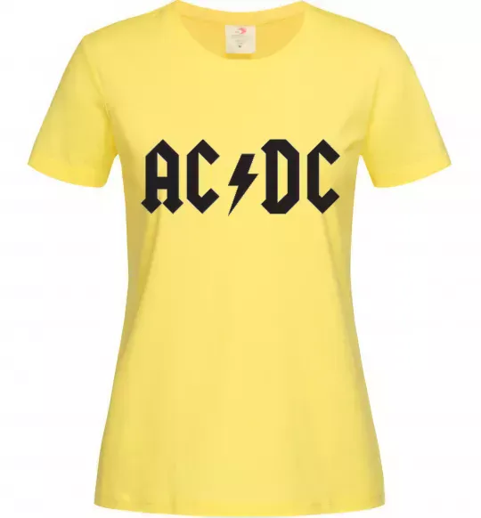Жіноча футболка AC/DC Лимонний фото
