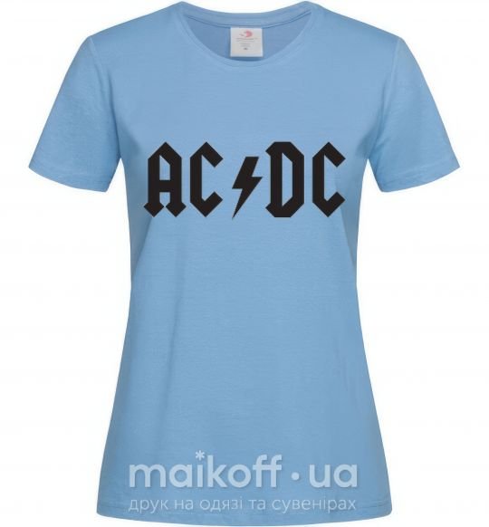 Женская футболка AC/DC Голубой фото