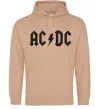Чоловіча толстовка (худі) AC/DC Пісочний фото