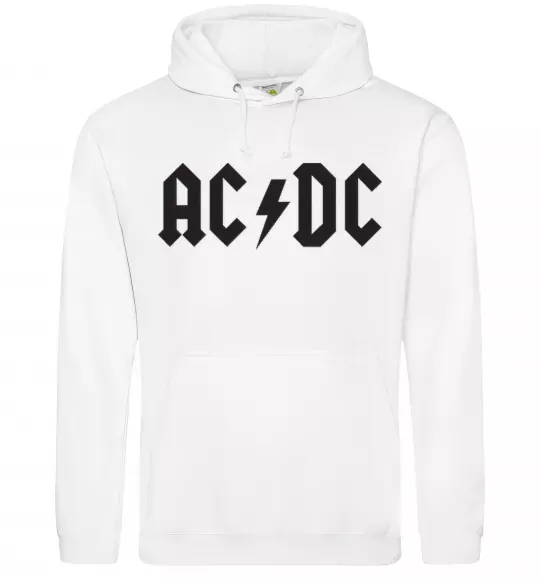 Женская толстовка (худи) AC/DC Белый фото