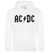 Женская толстовка (худи) AC/DC Белый фото
