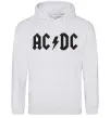 Женская толстовка (худи) AC/DC Серый меланж фото