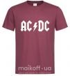 Чоловіча футболка AC/DC Бордовий фото