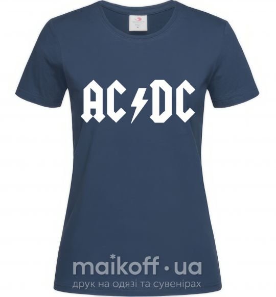 Женская футболка AC/DC Темно-синий фото