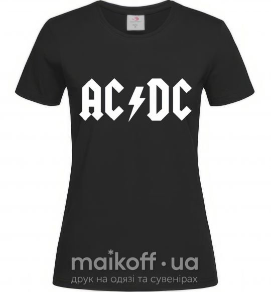 Жіноча футболка AC/DC Чорний фото