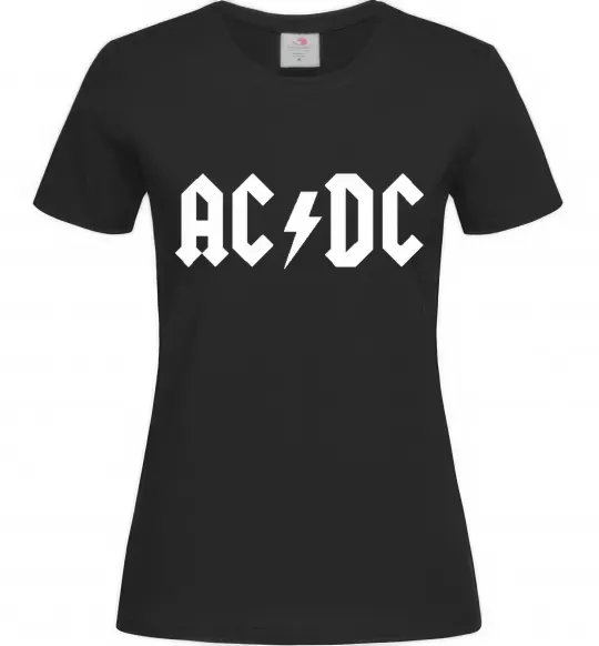 Жіноча футболка AC/DC Чорний фото