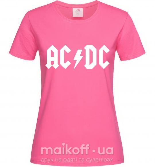 Жіноча футболка AC/DC Яскраво-рожевий фото