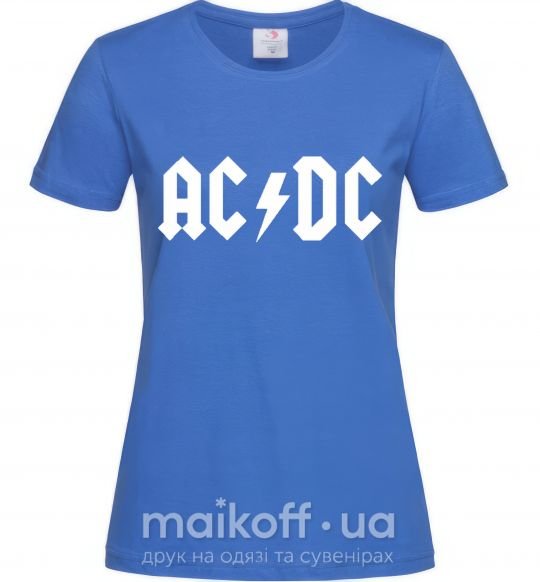 Жіноча футболка AC/DC Яскраво-синій фото