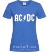 Женская футболка AC/DC Ярко-синий фото