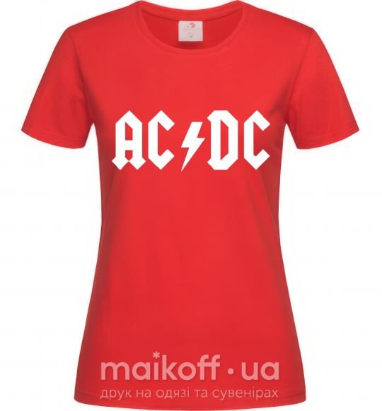 Жіноча футболка AC/DC Червоний фото
