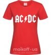 Женская футболка AC/DC Красный фото