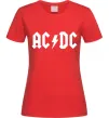Жіноча футболка AC/DC Червоний Жіноча футболка AC/DC Червоний фото