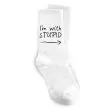 Носки I'M WITH STUPID Белый фото