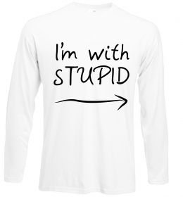 Лонгслив I'M WITH STUPID Лонгслив I'M WITH STUPID