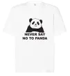 Футболка Оверсайз Never say no to panda Белый фото
