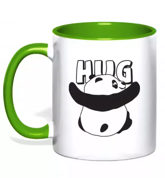 Чашка с цветной ручкой HUG Зеленый фото
