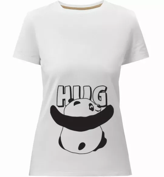 Женская премиум футболка HUG Белый фото