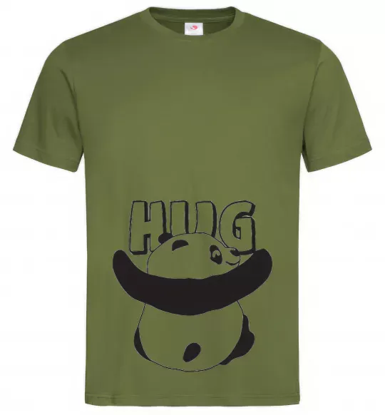 Чоловіча футболка HUG Оливковий фото