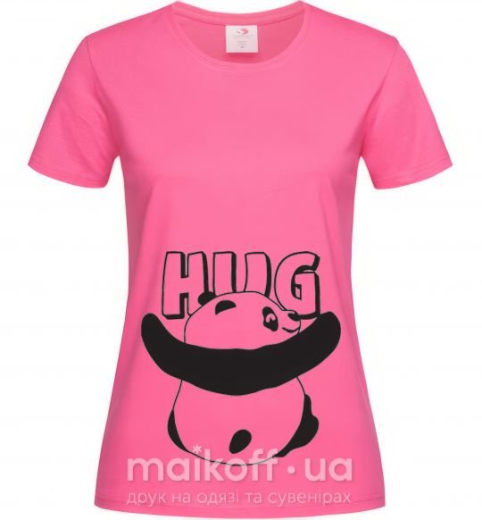 Жіноча футболка HUG Яскраво-рожевий фото