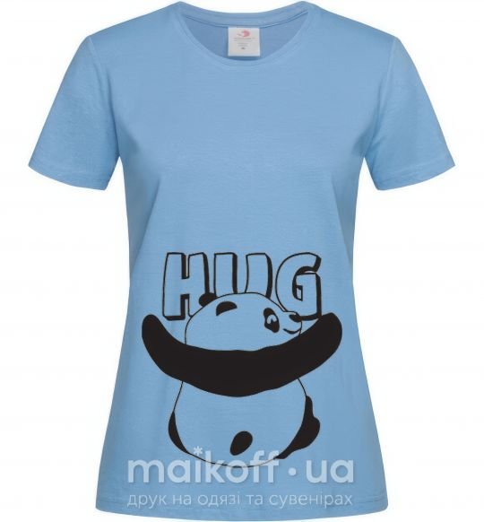 Жіноча футболка HUG Блакитний фото