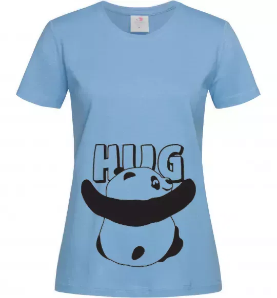 Женская футболка HUG Голубой фото