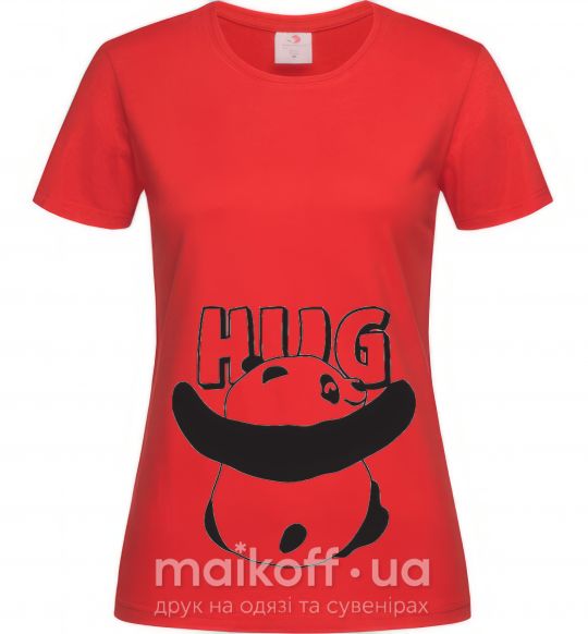 Жіноча футболка HUG Червоний фото