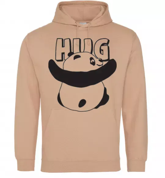 Мужская толстовка (худи) HUG Песочный фото