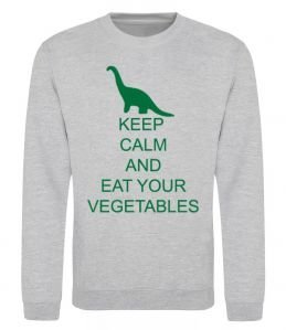 Свитшот KEEP CALM AND EAT VEGETABLES Свитшот KEEP CALM AND EAT VEGETABLES