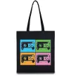 Эко-сумка audiocassette Черный Эко-сумка audiocassette Черный фото