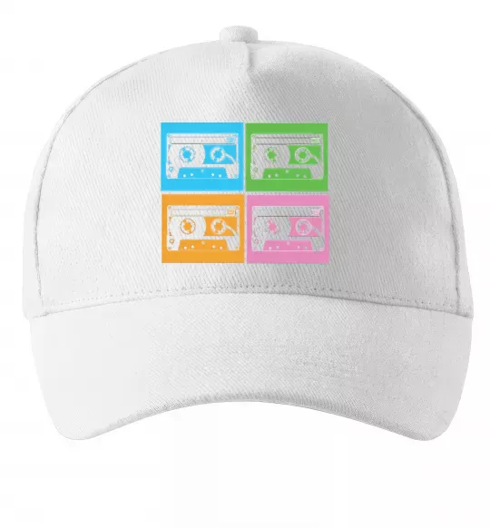 Кепка audiocassette Білий фото
