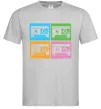Чоловіча футболка audiocassette Сірий фото