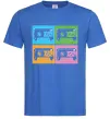 Чоловіча футболка audiocassette Яскраво-синій фото