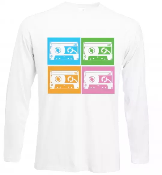 Лонгслив audiocassette Белый фото