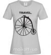 Женская футболка TRAVEL. Серый фото
