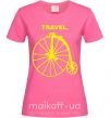 Женская футболка TRAVEL. Ярко-розовый фото
