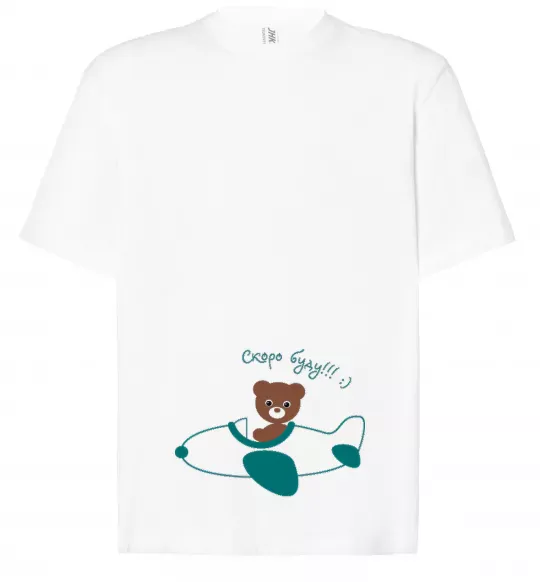 Футболка Оверсайз СКОРО БУДУ!!! Белый фото