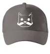 Кепка Кіт з вусами Серый фото