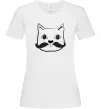 Женская футболка Кіт з вусами Белый Женская футболка Кіт з вусами Белый фото