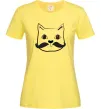 Женская футболка Кіт з вусами Лимонный Женская футболка Кіт з вусами Лимонный фото