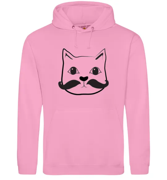 Жіноча толстовка (худі) Кіт з вусами Рожевий фото