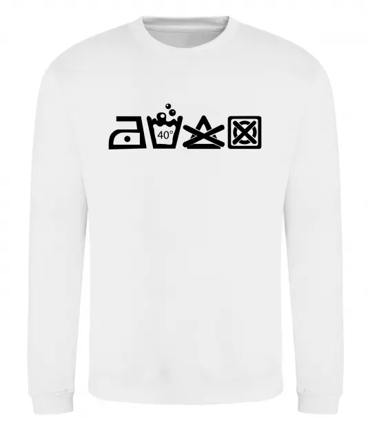 Свитшот INSTRUCTIONS FOR USE Белый фото