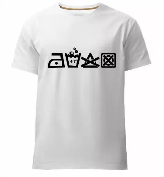 Чоловіча преміум футболка INSTRUCTIONS FOR USE Білий фото