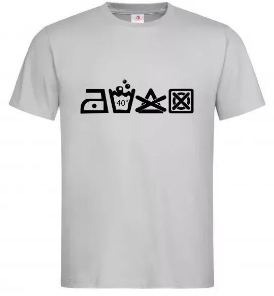 Чоловіча футболка INSTRUCTIONS FOR USE Сірий фото