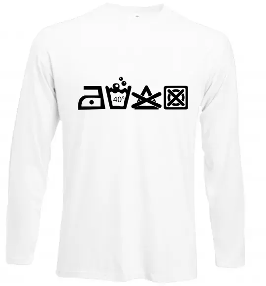 Лонгслив INSTRUCTIONS FOR USE Белый фото