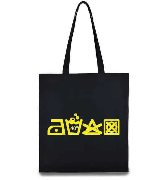 Еко-сумка INSTRUCTIONS FOR USE Чорний фото