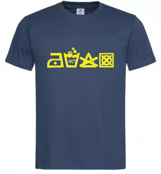 Чоловіча футболка INSTRUCTIONS FOR USE Темно-синій фото